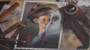 Bild: Foto einer älteren, schön gekleideten Dame