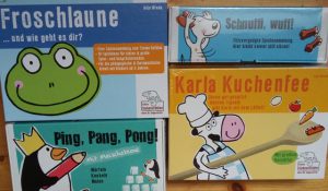 Bild: Spieleschachteln mit Kinderspielen