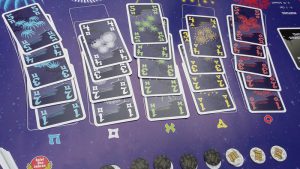 Bild: Spielfeld mit Spielkarten