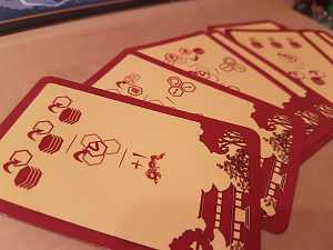 Bild: aufgedeckte Aktionskarten