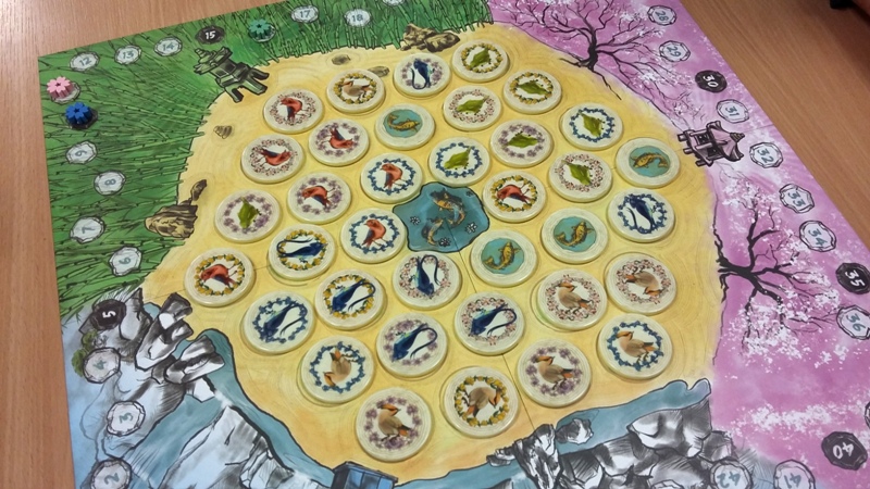 Bild: Spielfeld mit Spielsteinen