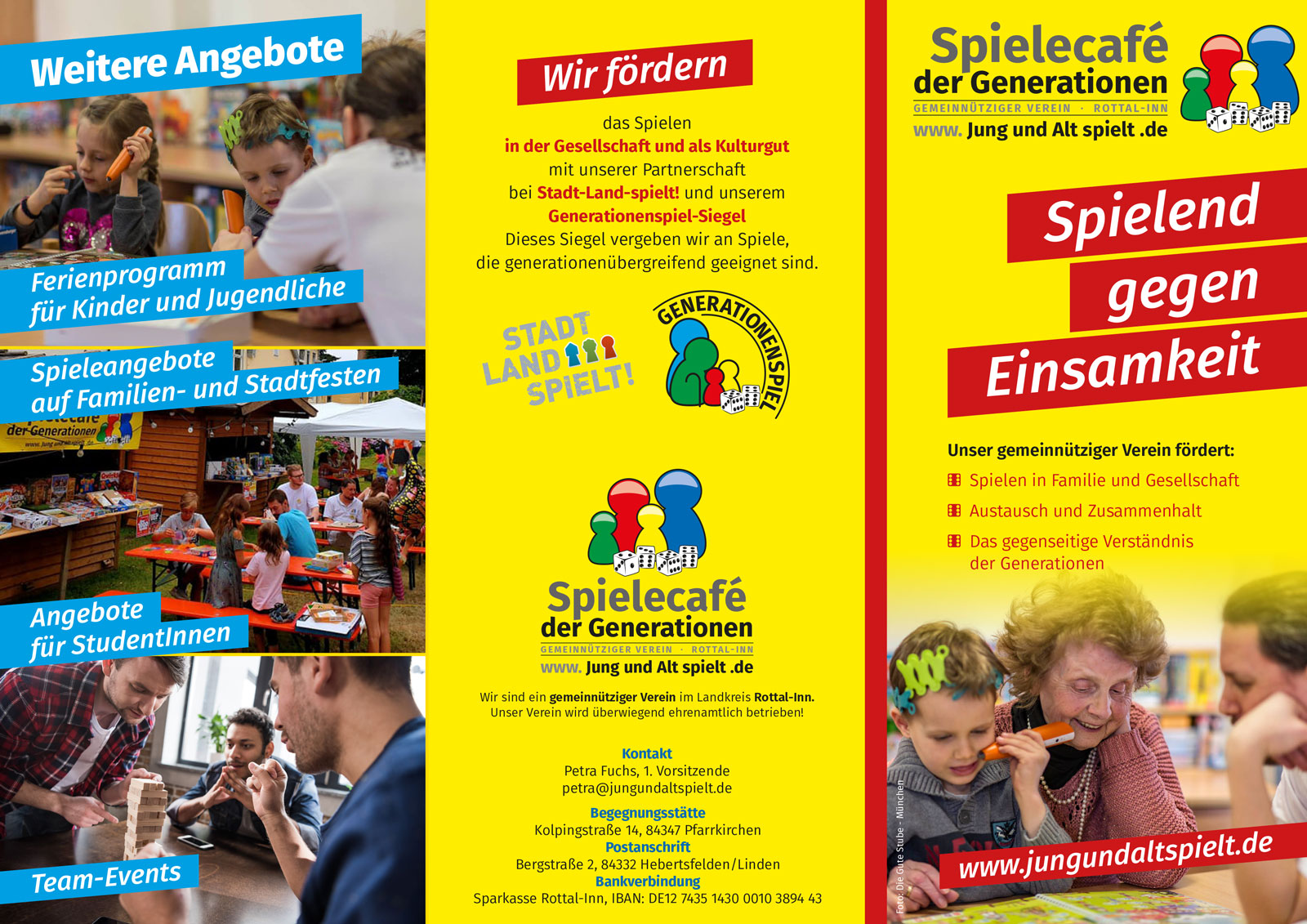 Informationsflyer - Spielend gegen Einsamkeit