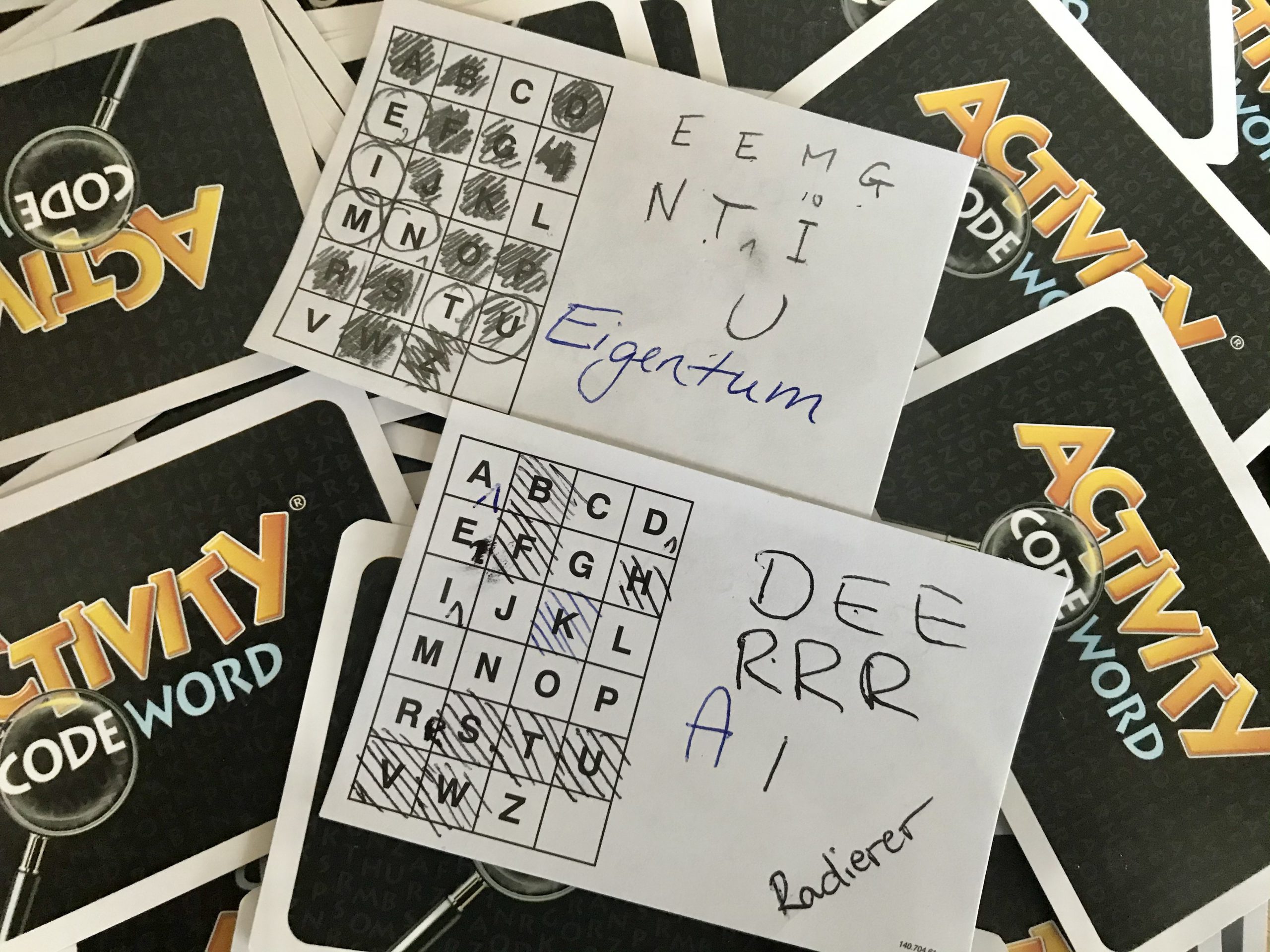 Beiede Teams haben die Codewords herausgetüftelt. 