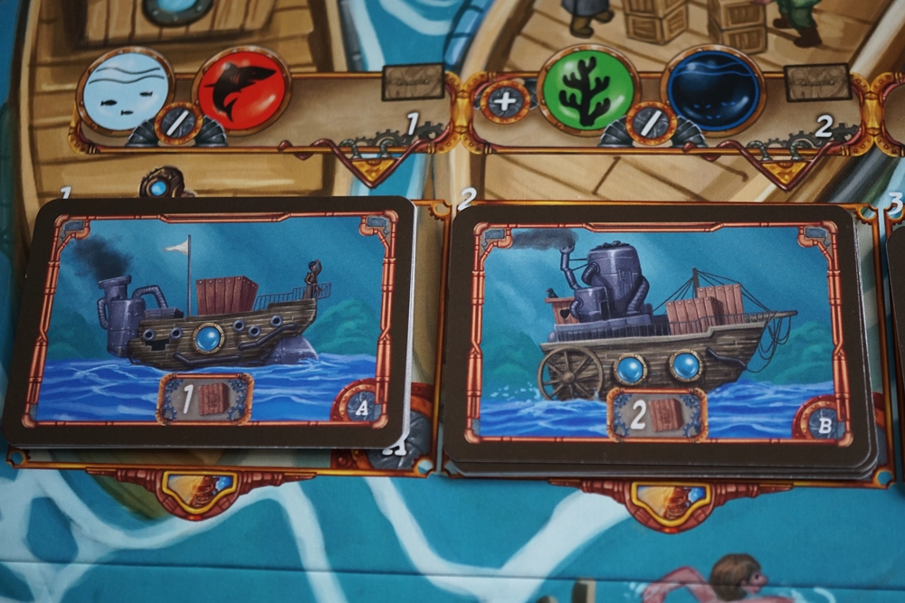 Schiffskarten mit unterschiedlicher Ladekapazität