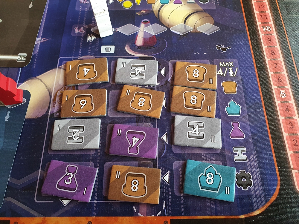 Teil des Spielplans zum Thema Export