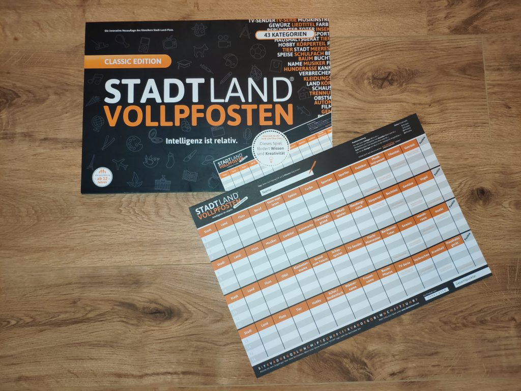 Spielblock Stadt Land Vollpfosten