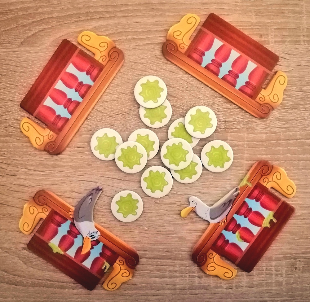 Relingteile und Gewinnchips