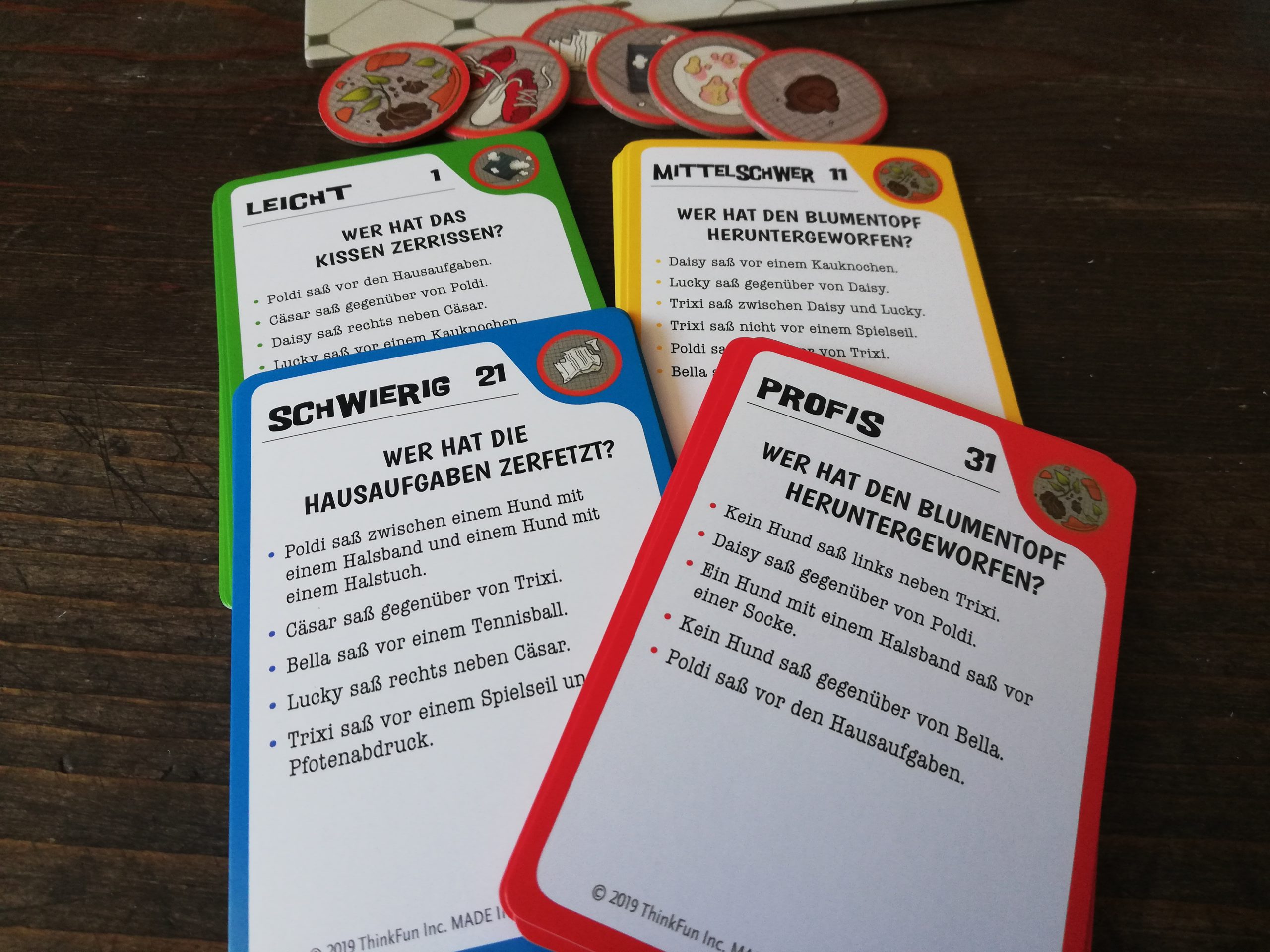 Dog Crimes Aufgabenkarten in 4 Level