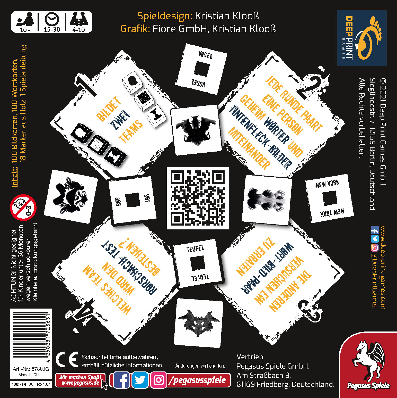 Blick auf die Spielauslage von Rorschach