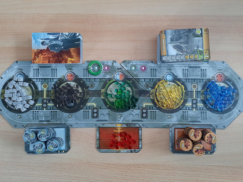 Eine wundervolle Welt - Spielbrett mit Ressourcen