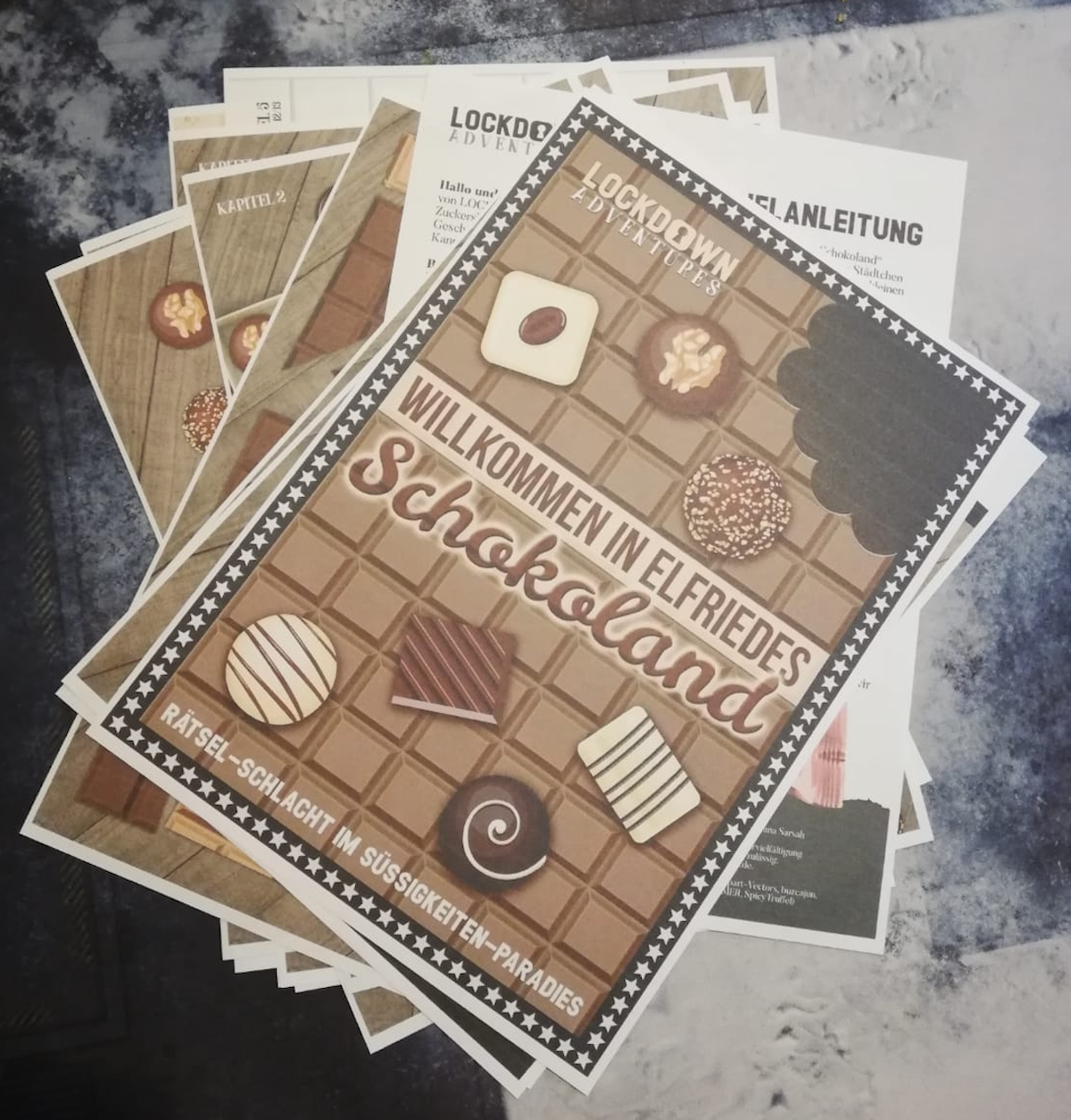 Foto von den Spielmaterialen