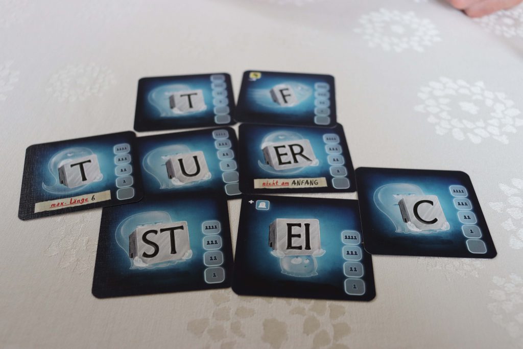 Kartenauswahl Spukstaben