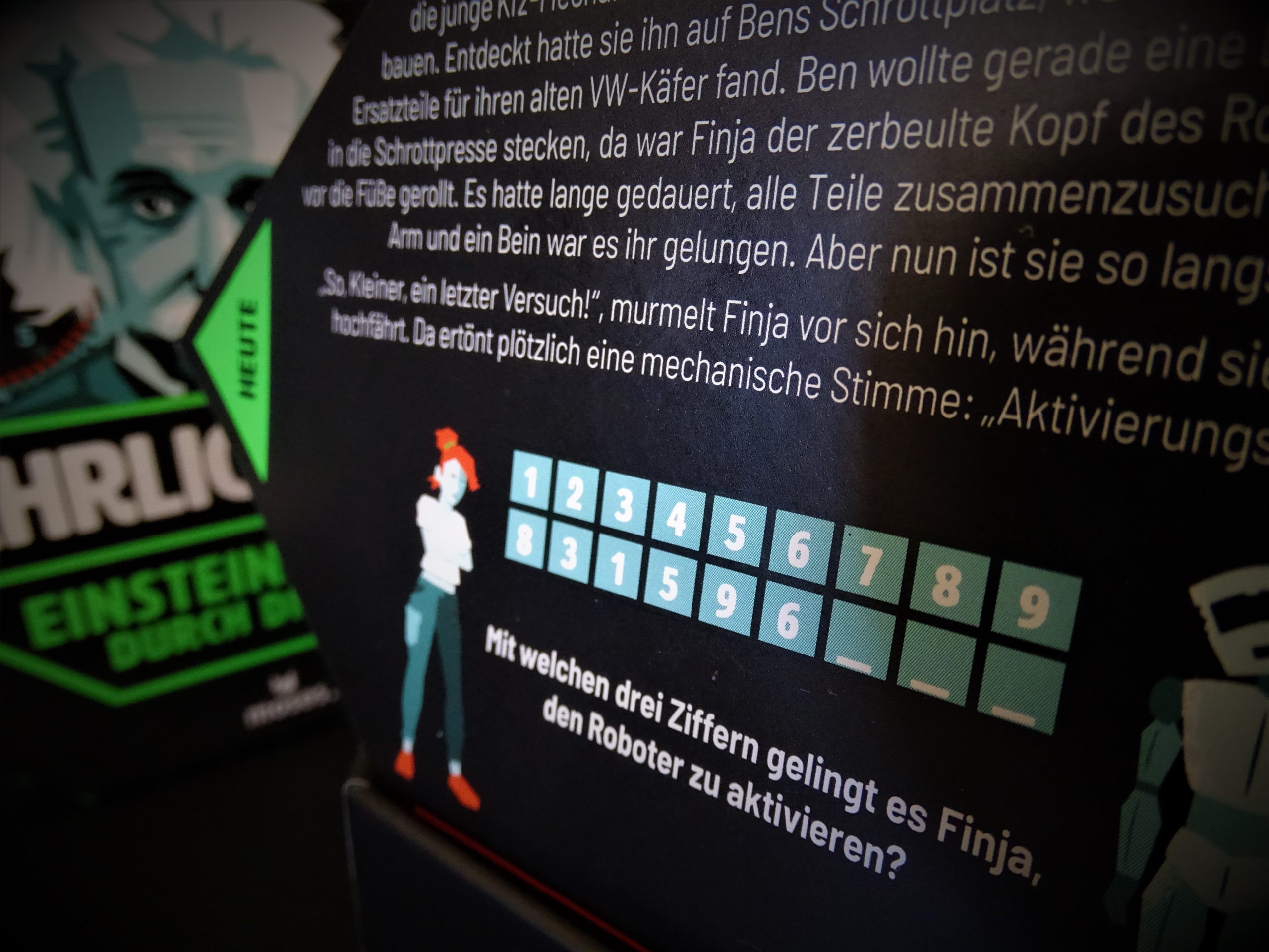 Beim ersten Rätsel müssen Zahlen vervollständigt werden. 