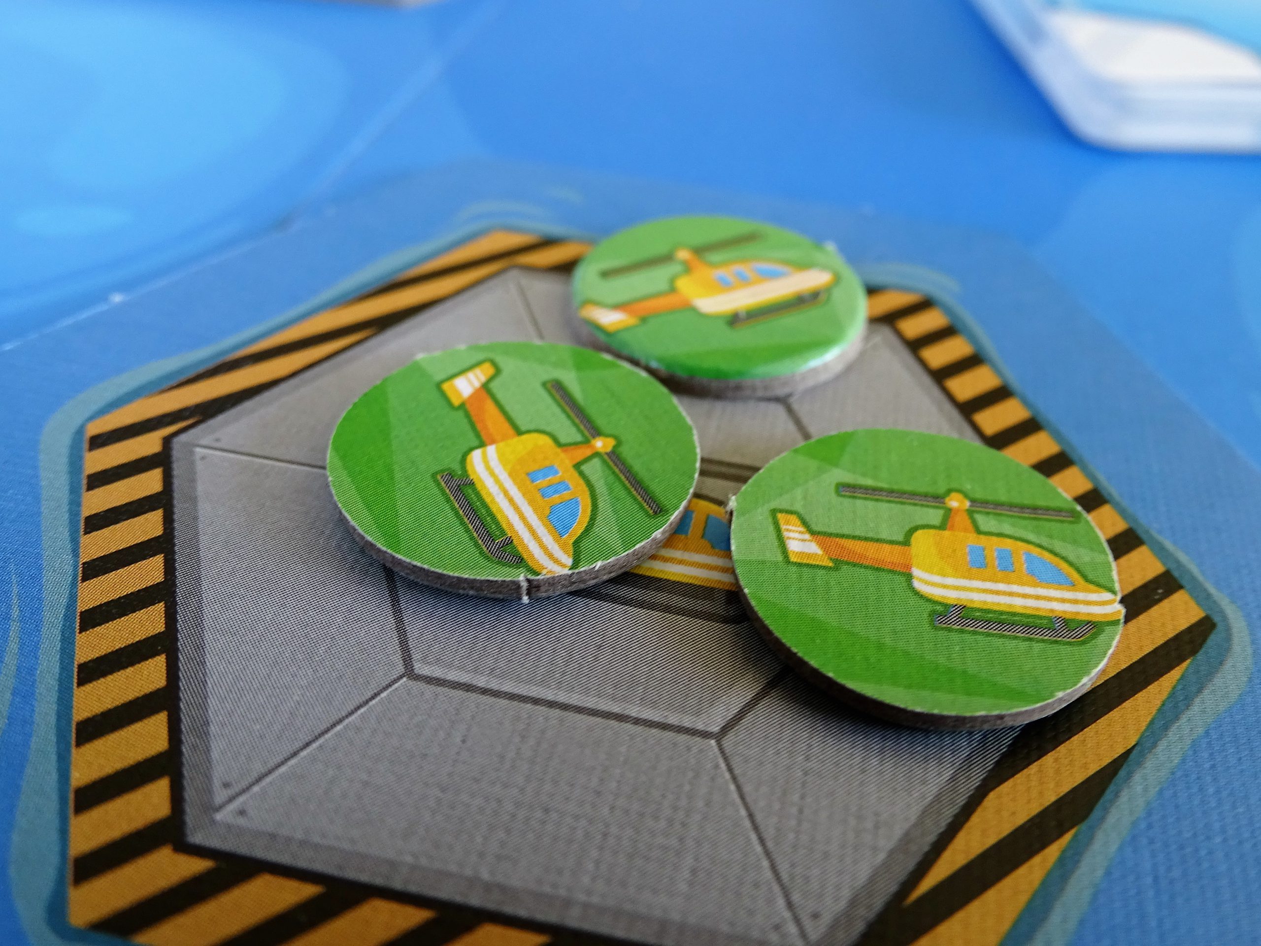 Drei Helikoptermarker