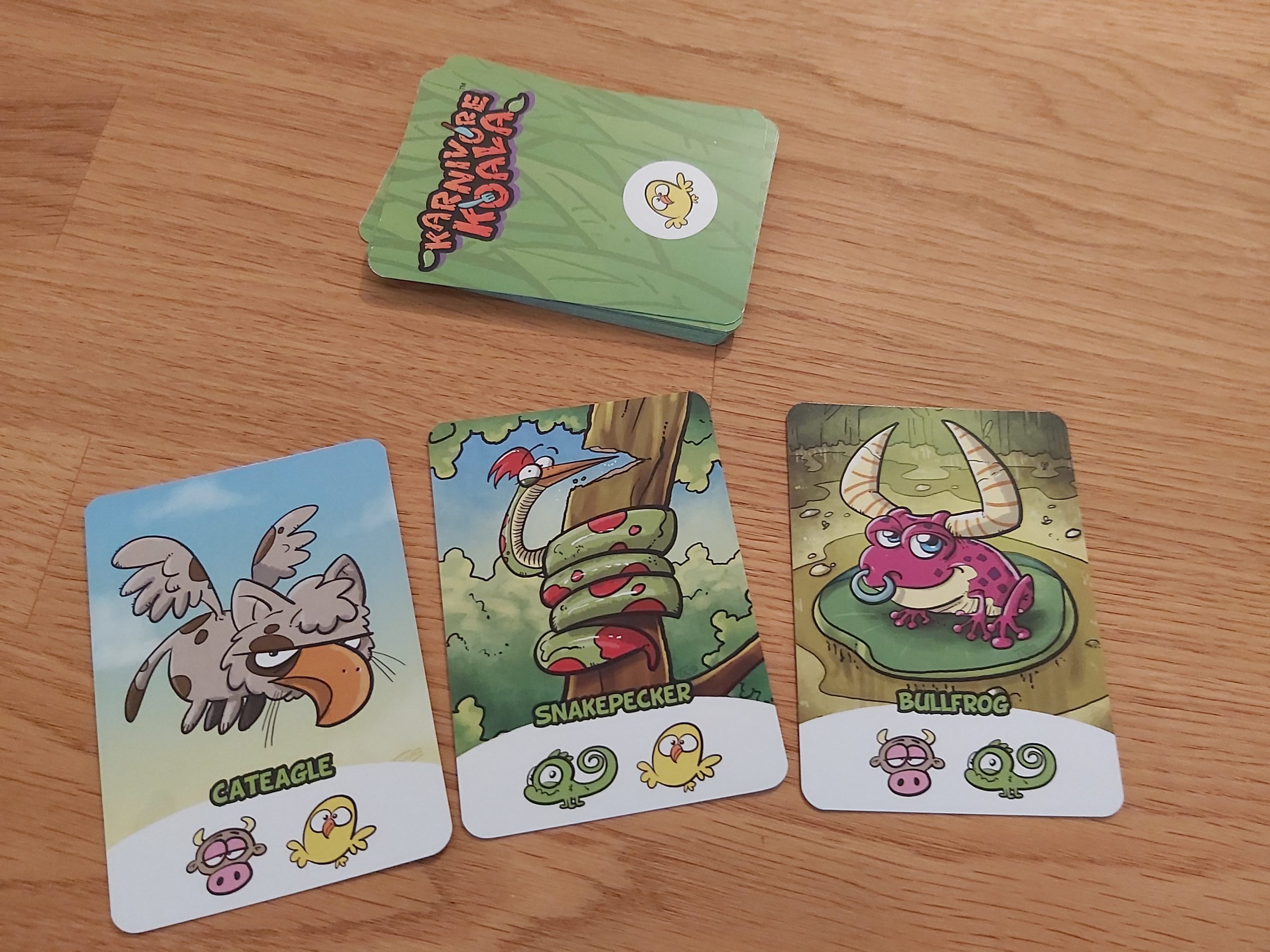 Zu sehen sind die Tiere, die gejagt werden können bei Karnivore Koala.