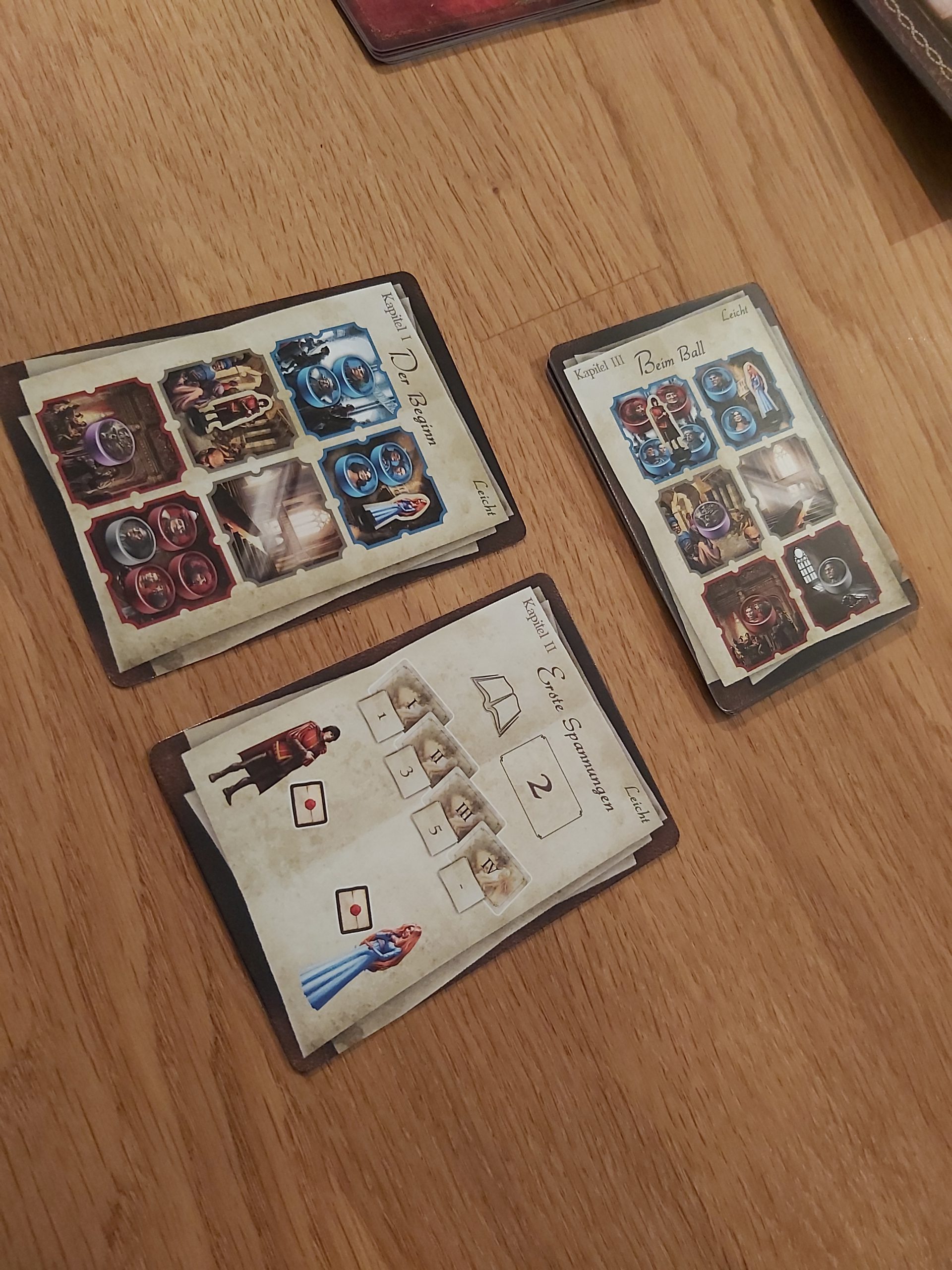 Zu sehen sind die Levelkarten von Romeo & Julia.
