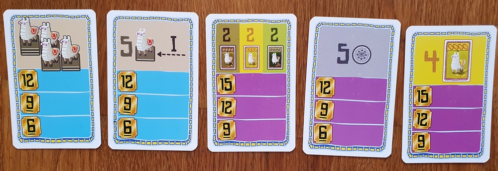 Verschiedene Zielkarten