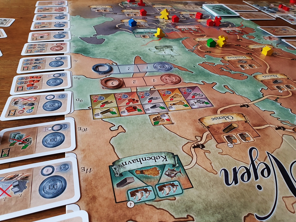 Spielplan gegen Ende einer Partie