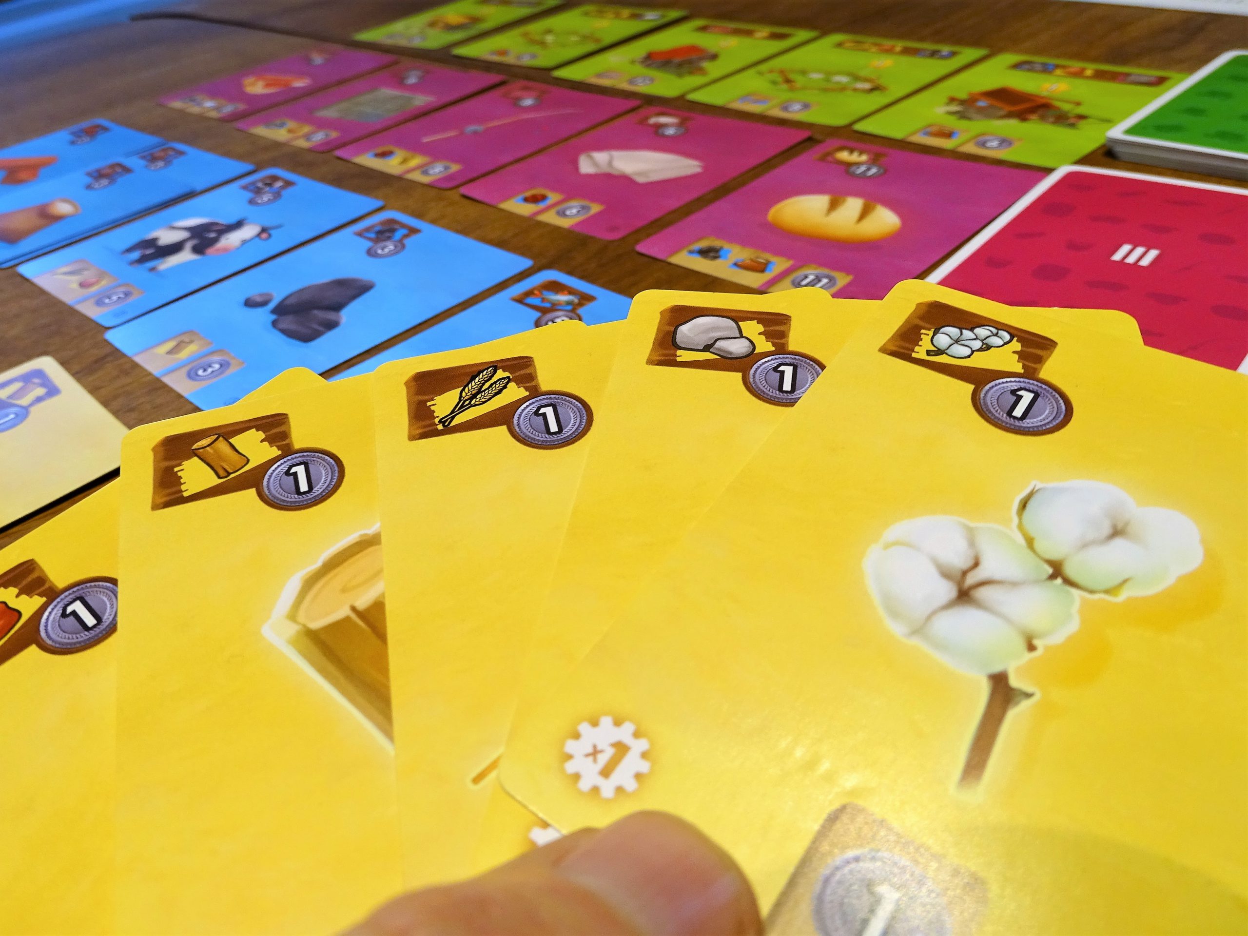 Die Basisrphstoffe sind auf gelben Karten dargestellt 