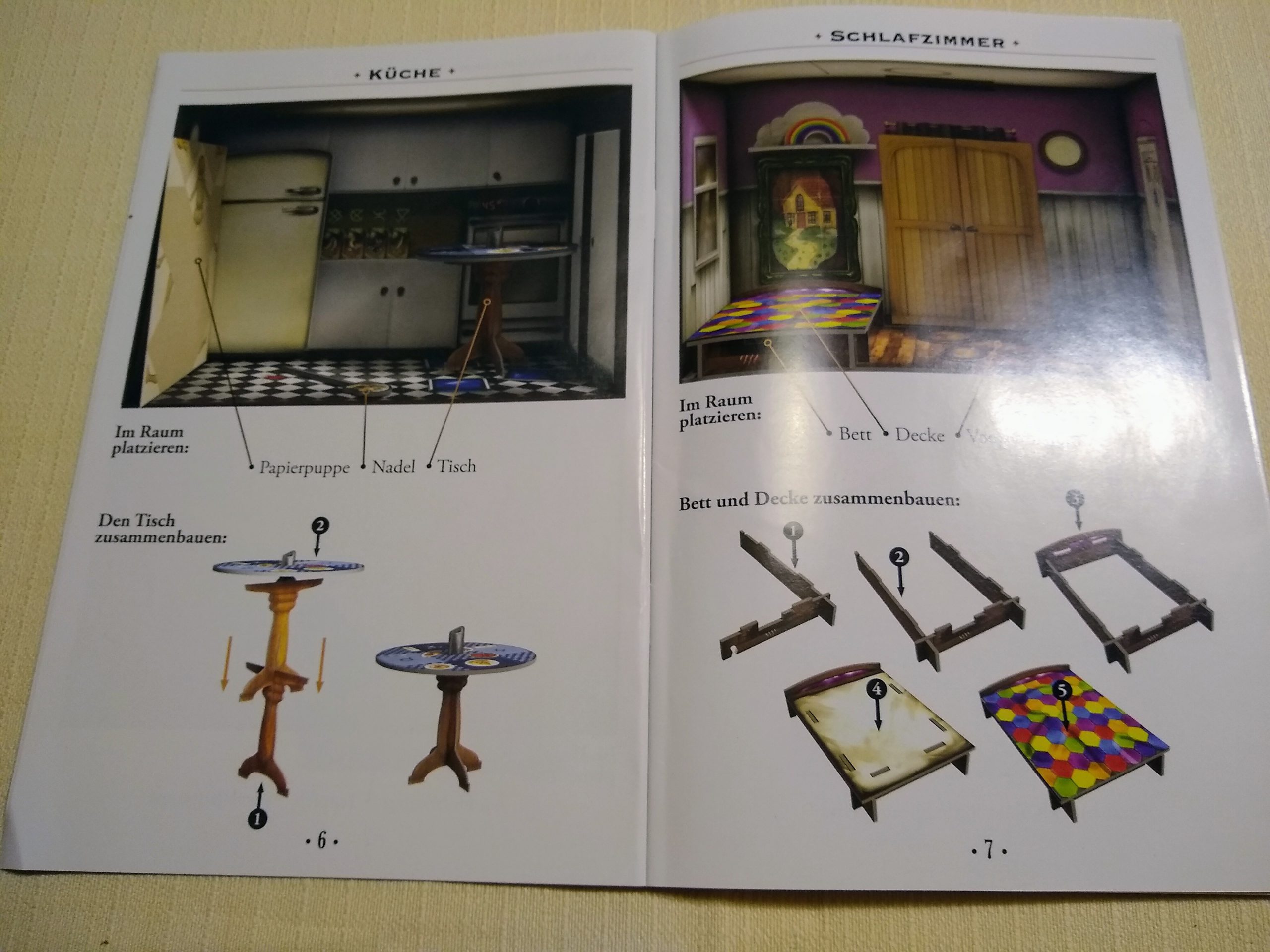 Begleitheft mit Aufbauanleitung und Hinweisen