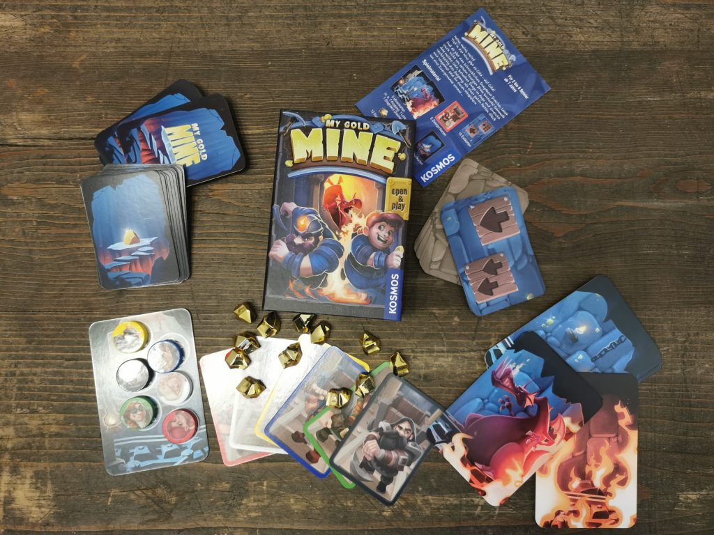 Spielkarton und Inhalt