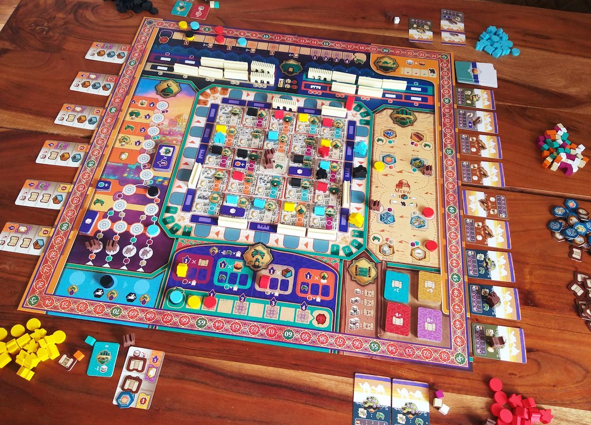 Spielaufbau für 4 Personen