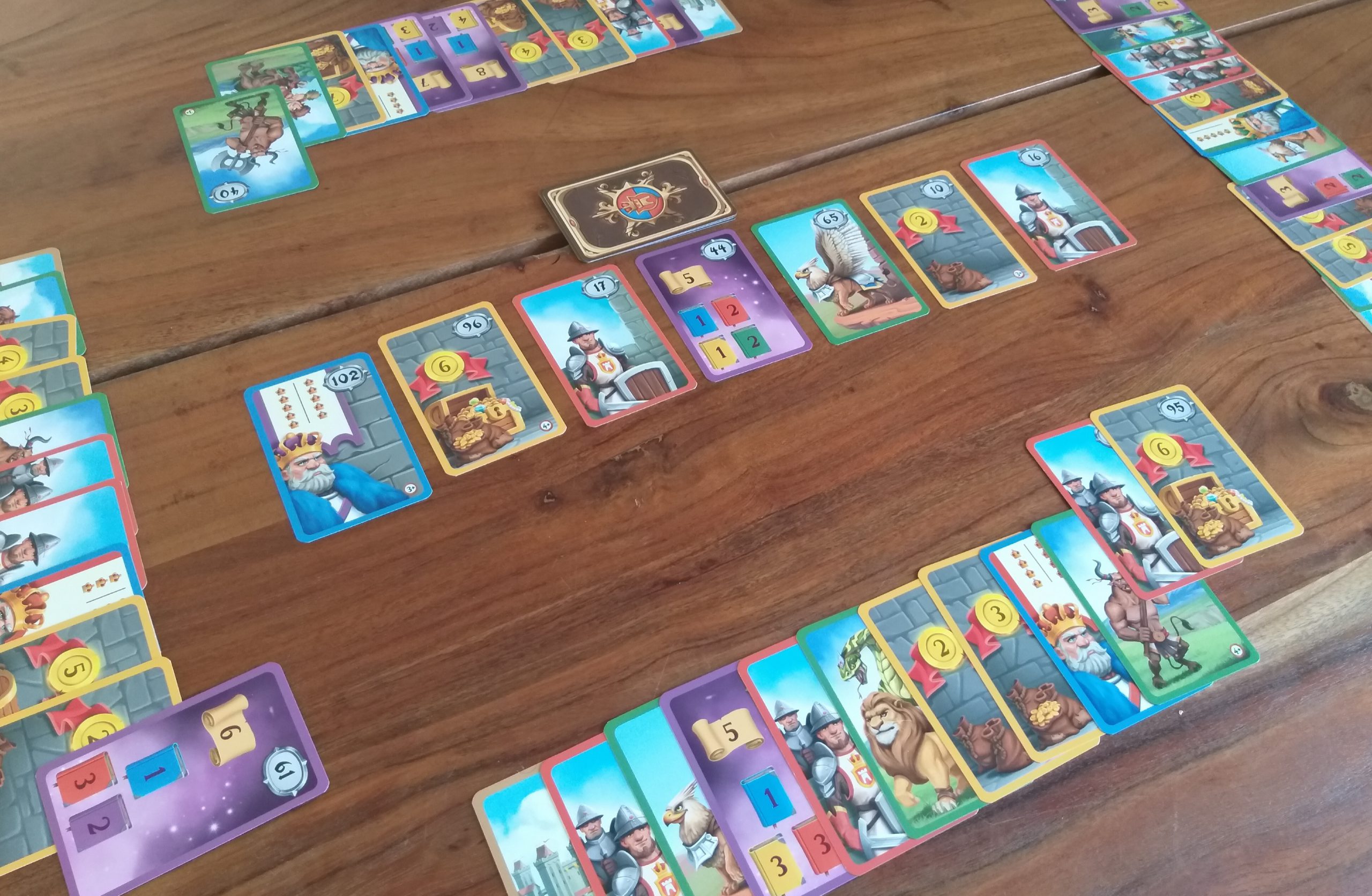 Spielaufbau für 4 Personen