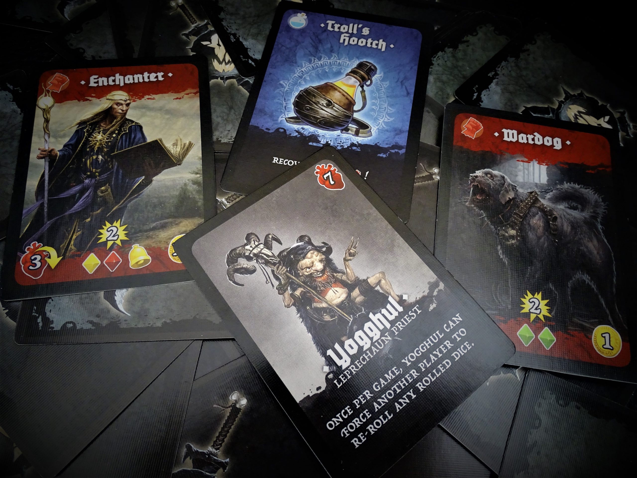 Die Farben unterscheiden sich farblich in ihre verschiedenen Aktionen