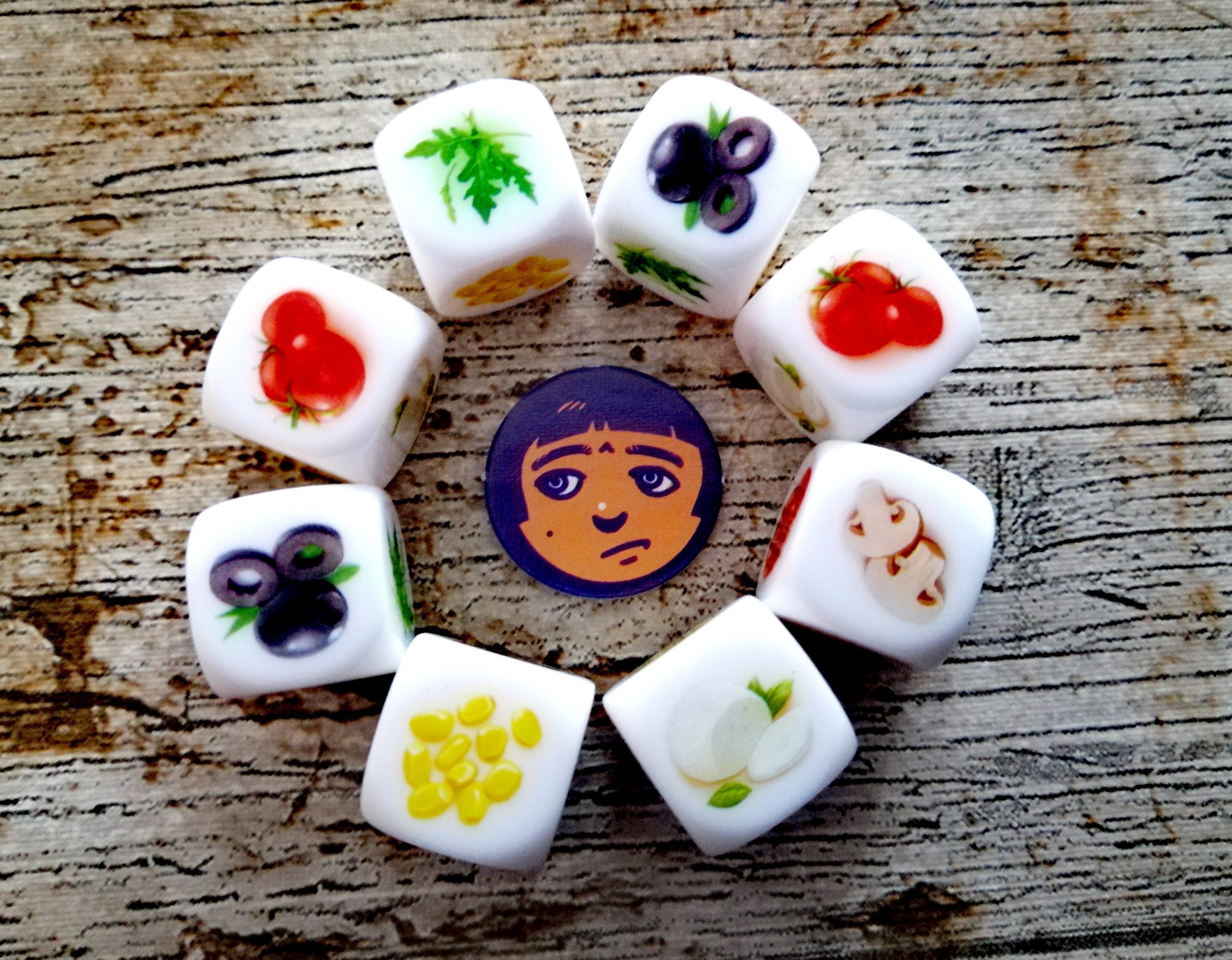 Die Würfel sind individuell gestaltet. 