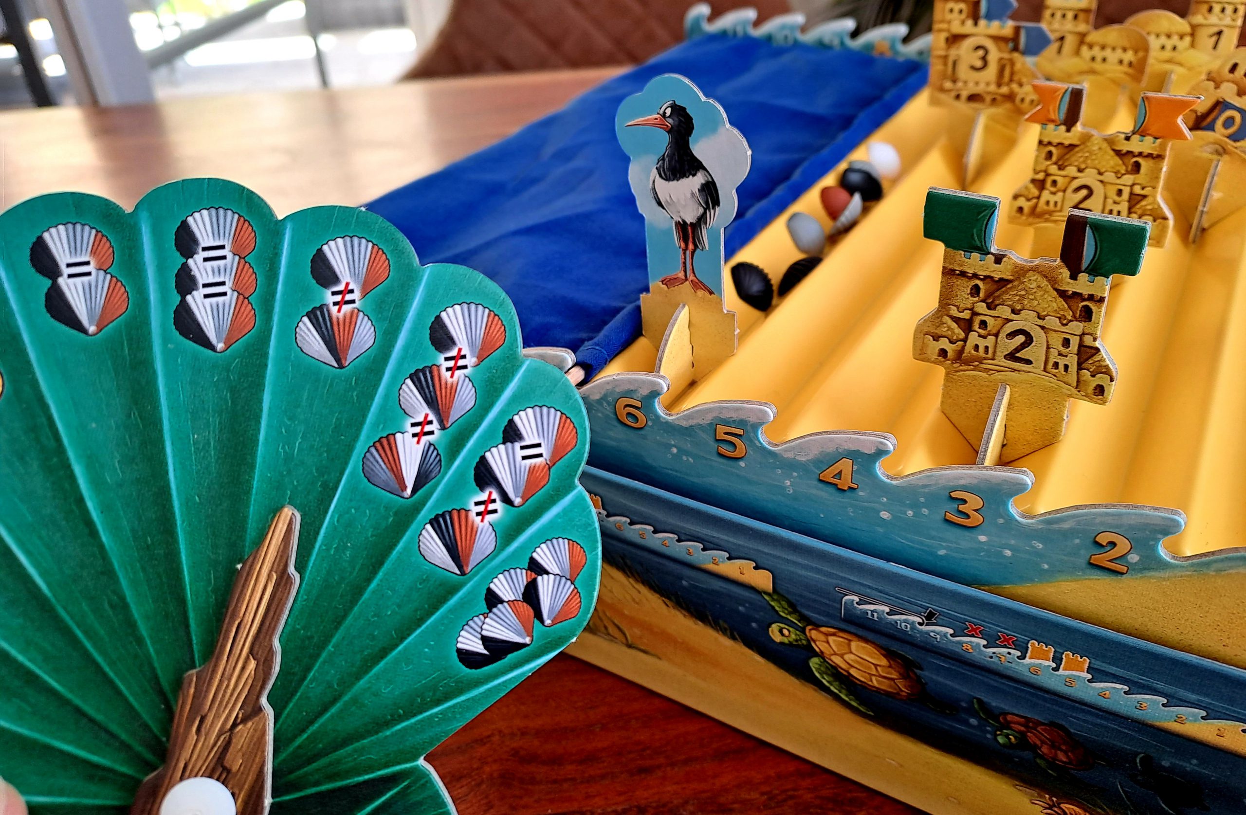 Hoffentlich schnappen mir meine Mitspielenden die gewünschten Muscheln nicht weg!