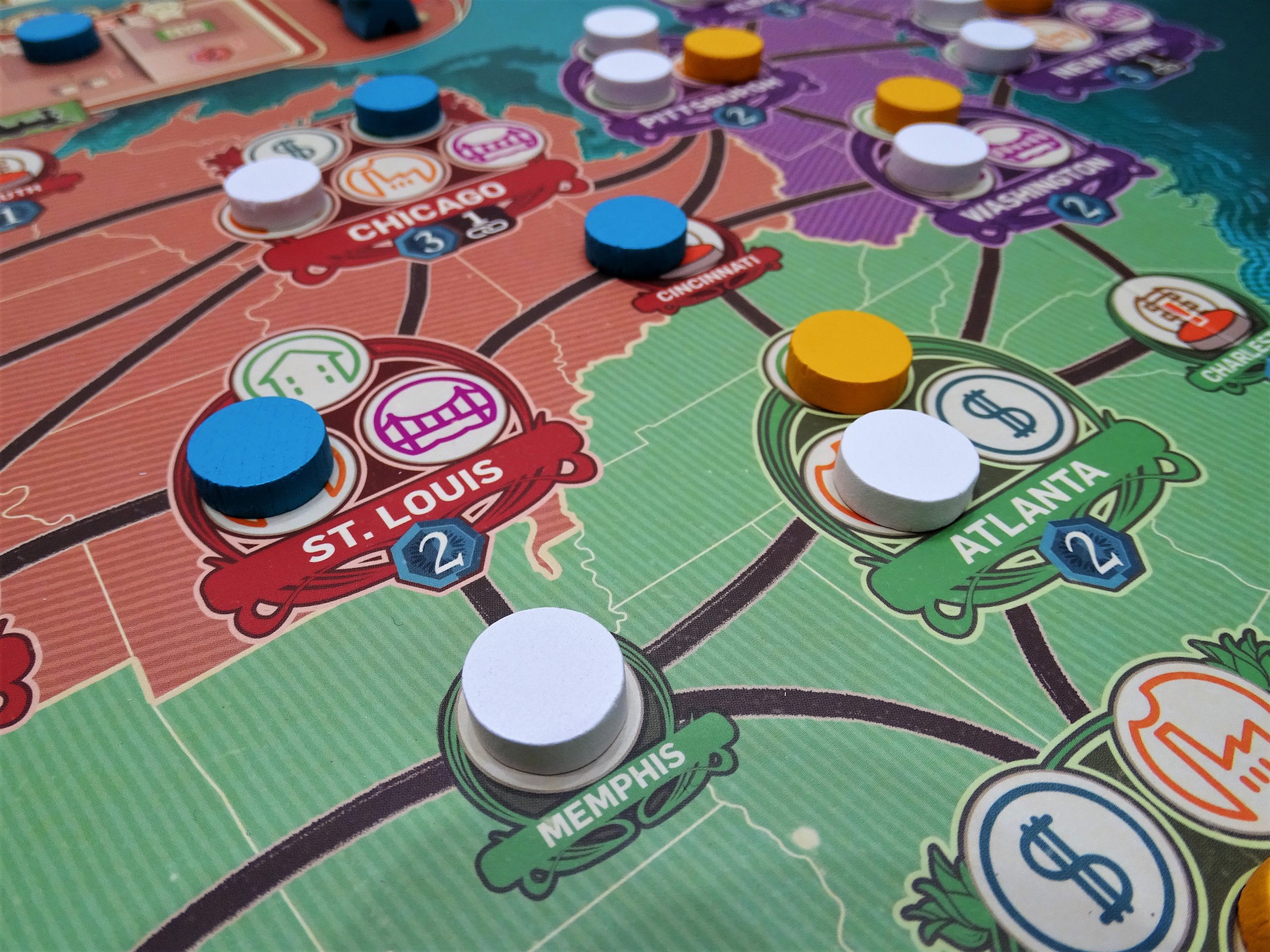 Der Spielplan zeigt es deutlich: St. Louis ist im Süden von Chicago.