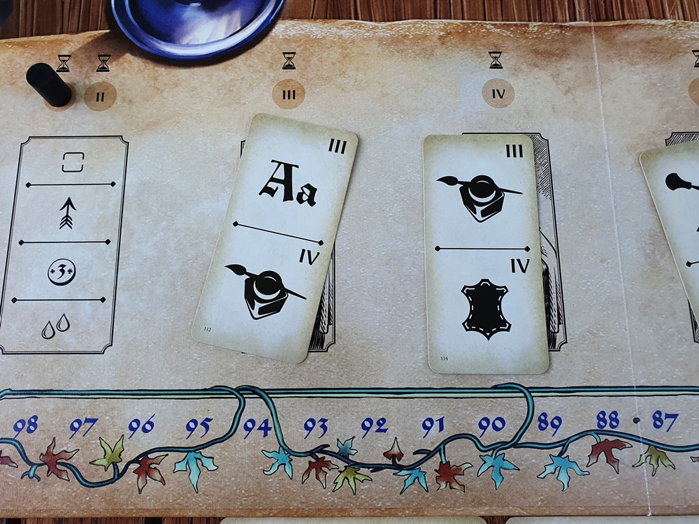 Ein Teil der Leiste für die Gönnerkarten