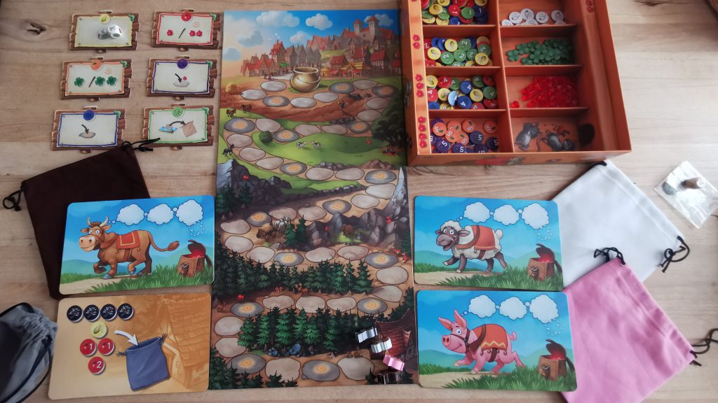 Quacks & Co Spielmaterial