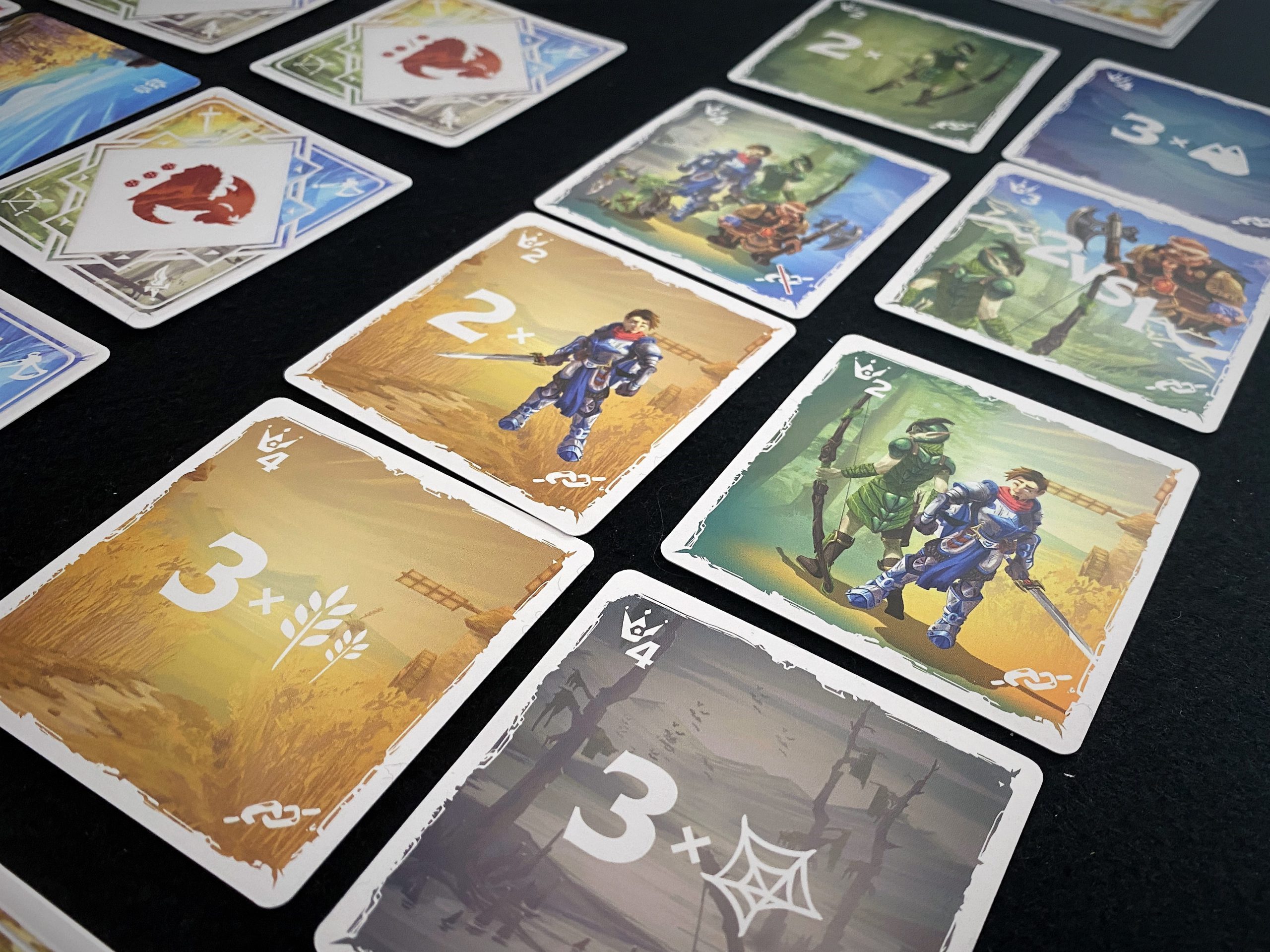 Über die ausliegenden Legendenkarten können zusätzliche Harmoniepunkte gesammelt werden. 