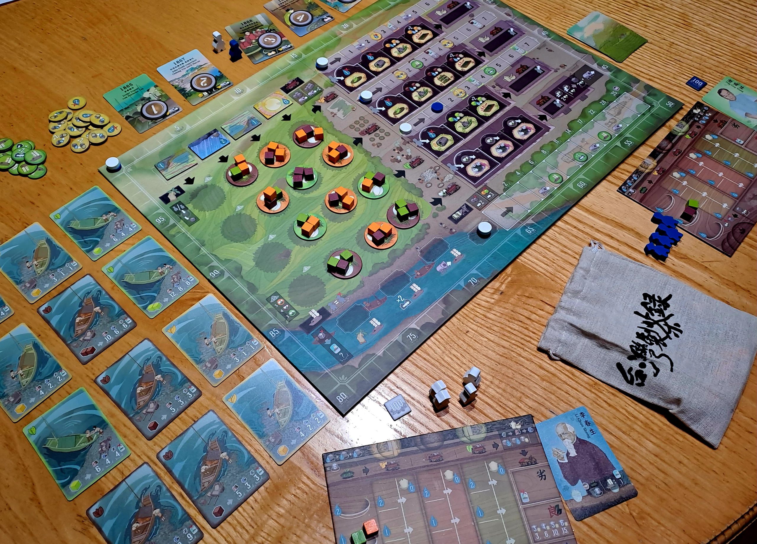 Spielaufbau für 2 Personen