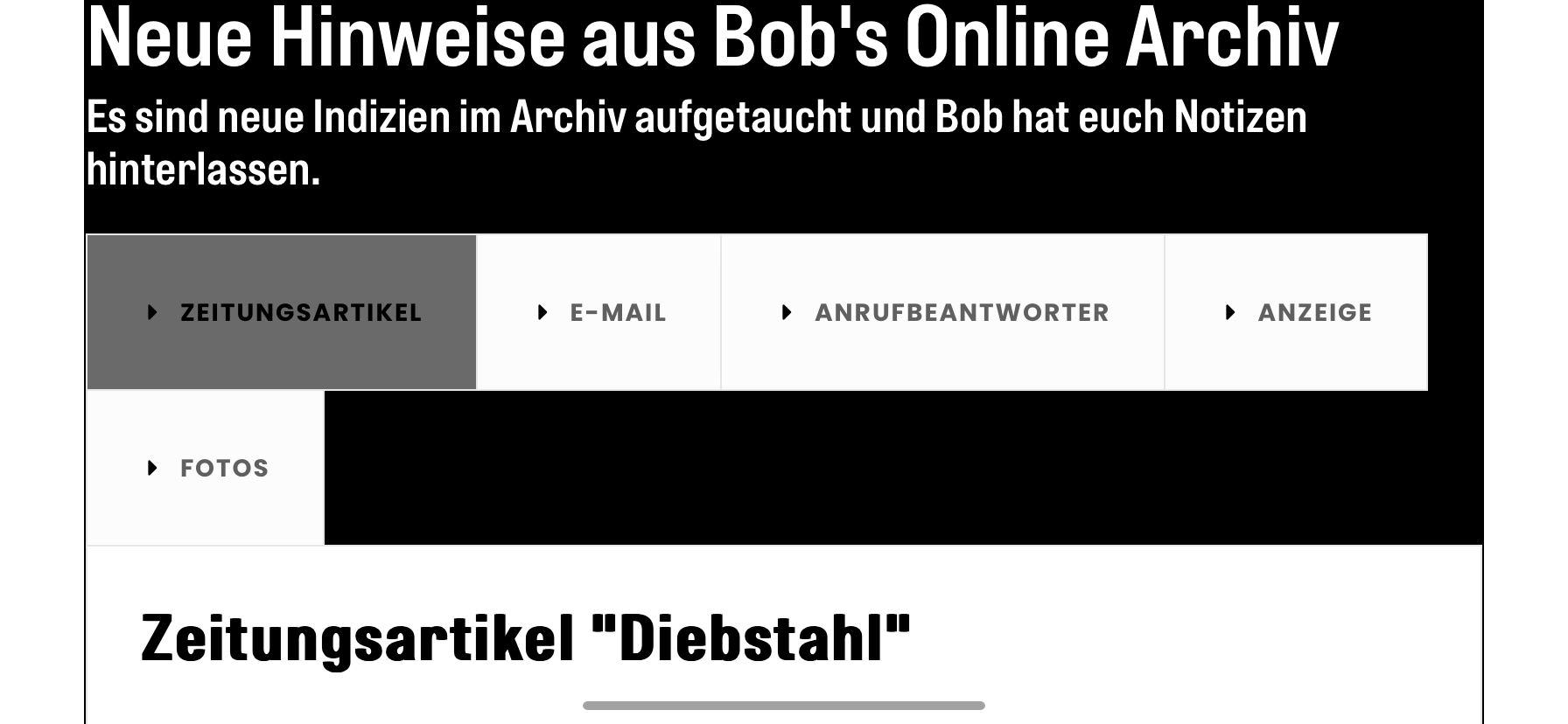 Das Material zum Lösen des Falls ist digital verfügbar