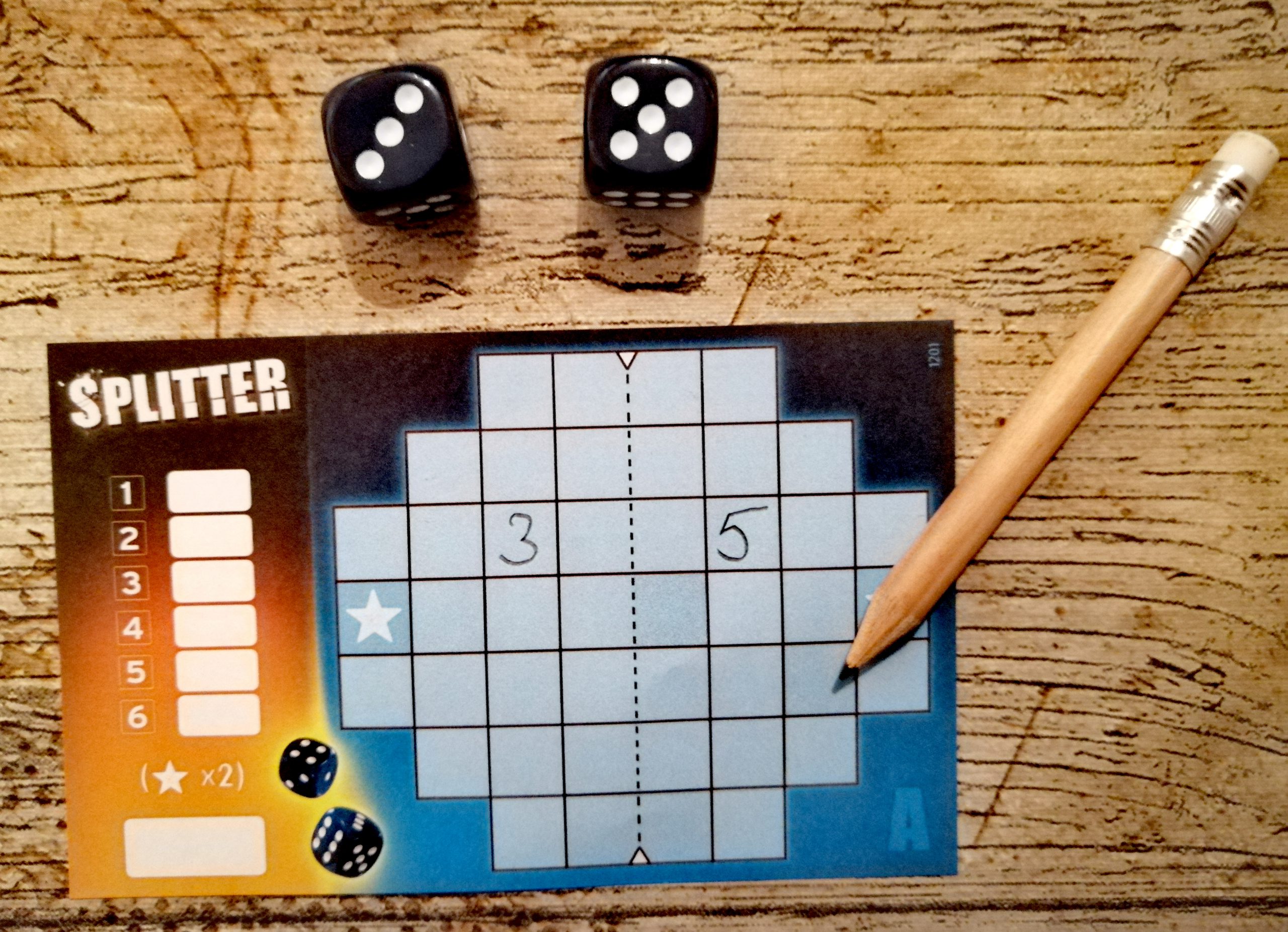 Beispiel wie die Zahlen eingetragen werden müssen. 