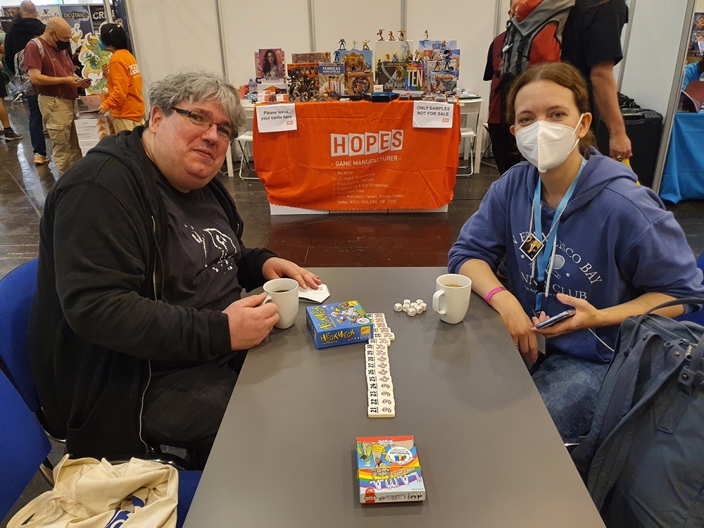 Zwei Youtuber an unserem Stand