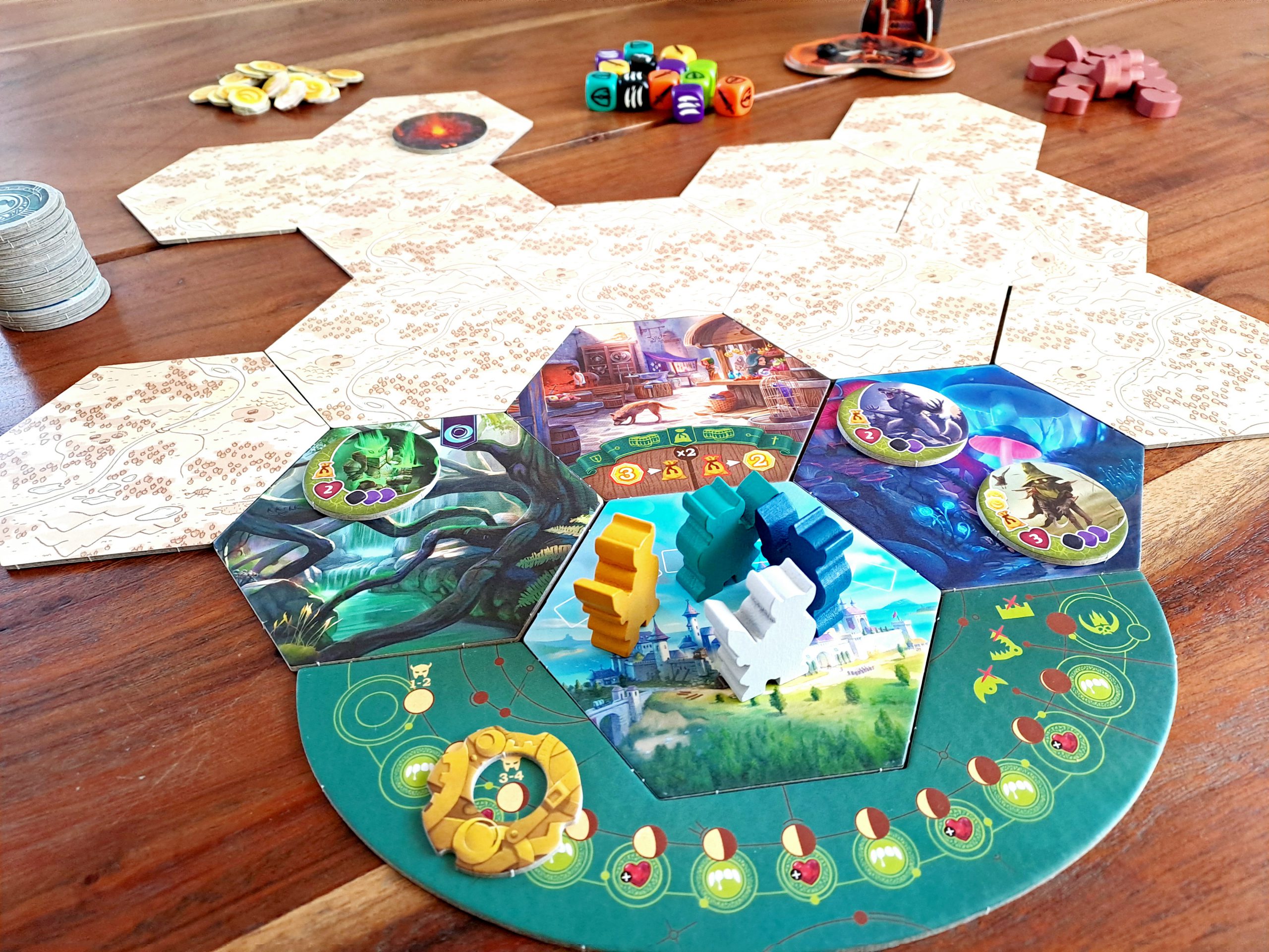 Spielplan zu Spielbeginn