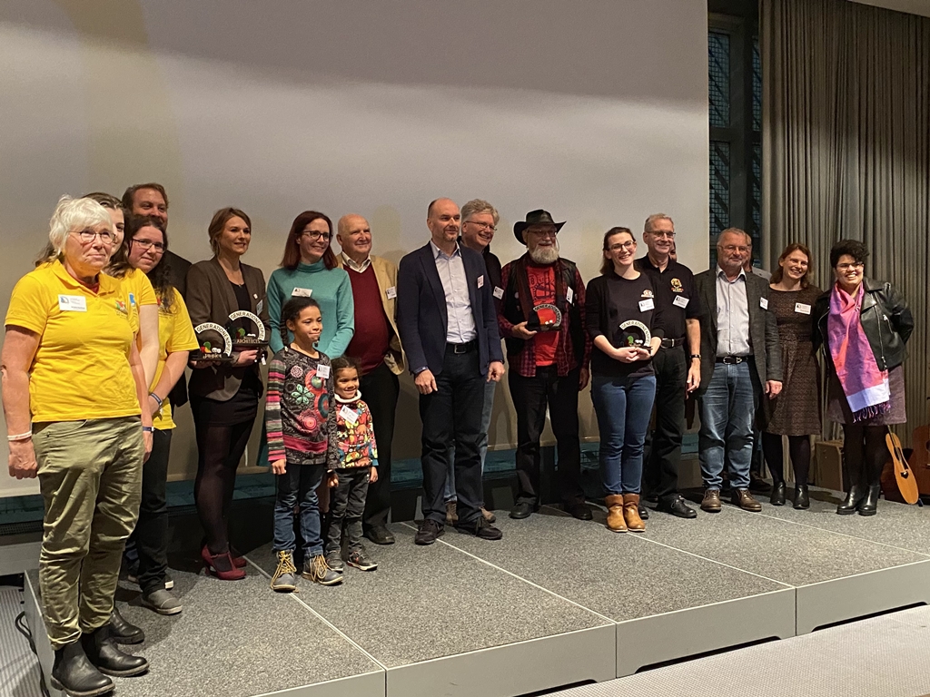 Gruppenbild auf der Bühne