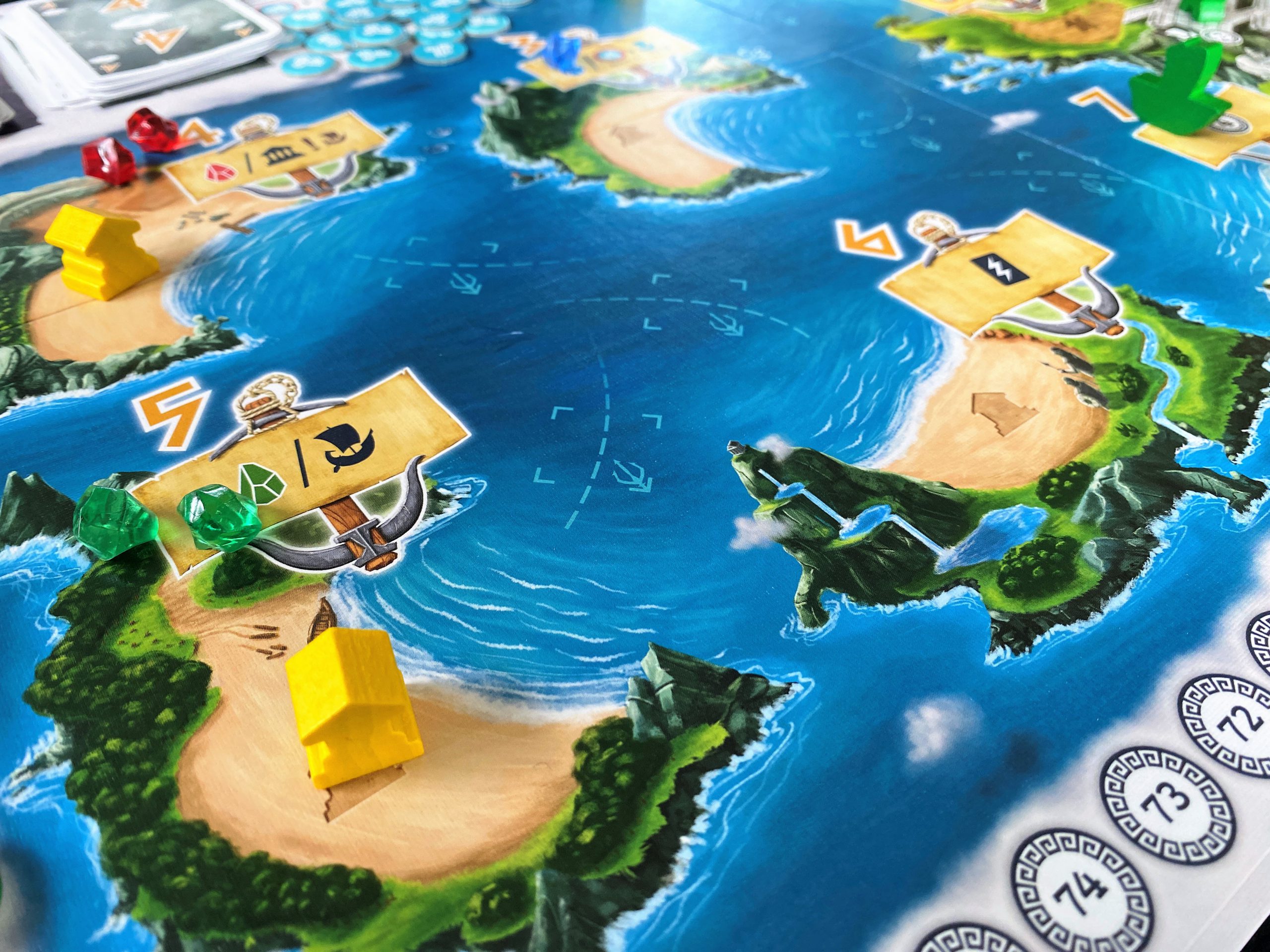 Der Ausschnitt zeigt die Häfen 4 bis 6 und ihre Aktionen.