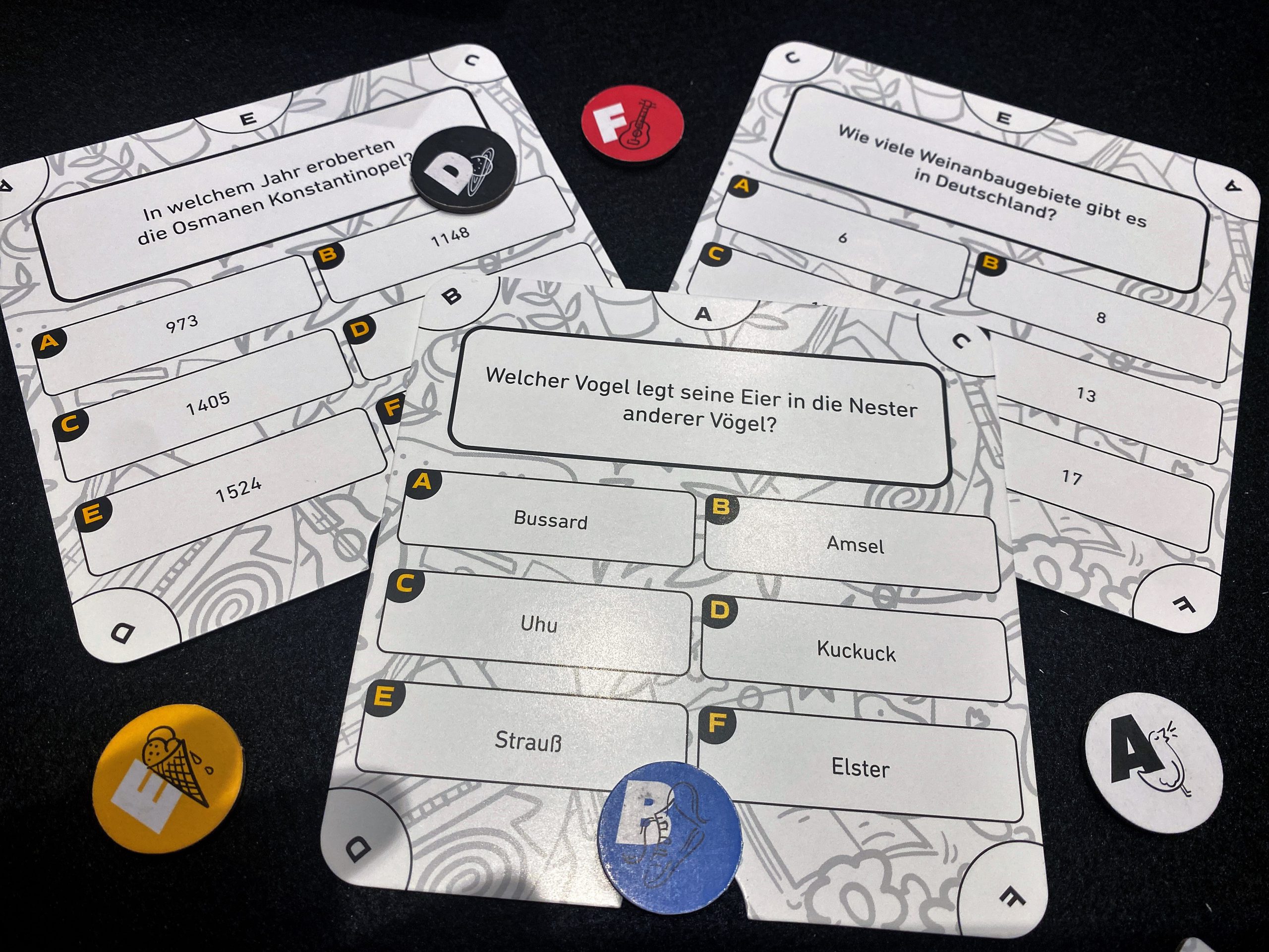 Die Fragen können sehr spezielles Wissen voraussetzen. 