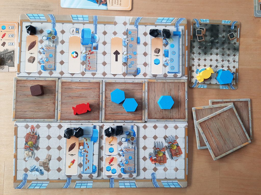 Spielertableau für Chocolate Factory
