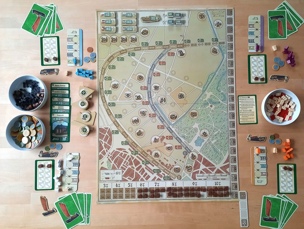 Spielaufbau für 4 Spielende von Findorff