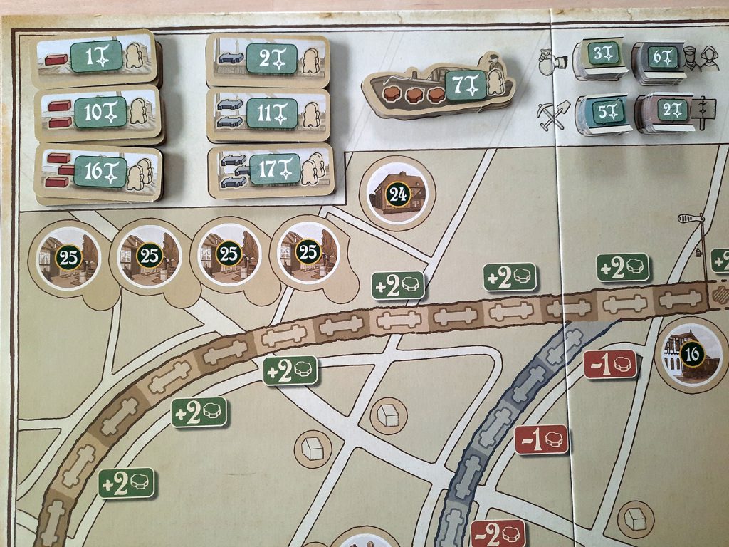 Spielplpan und Auslage von Findorff