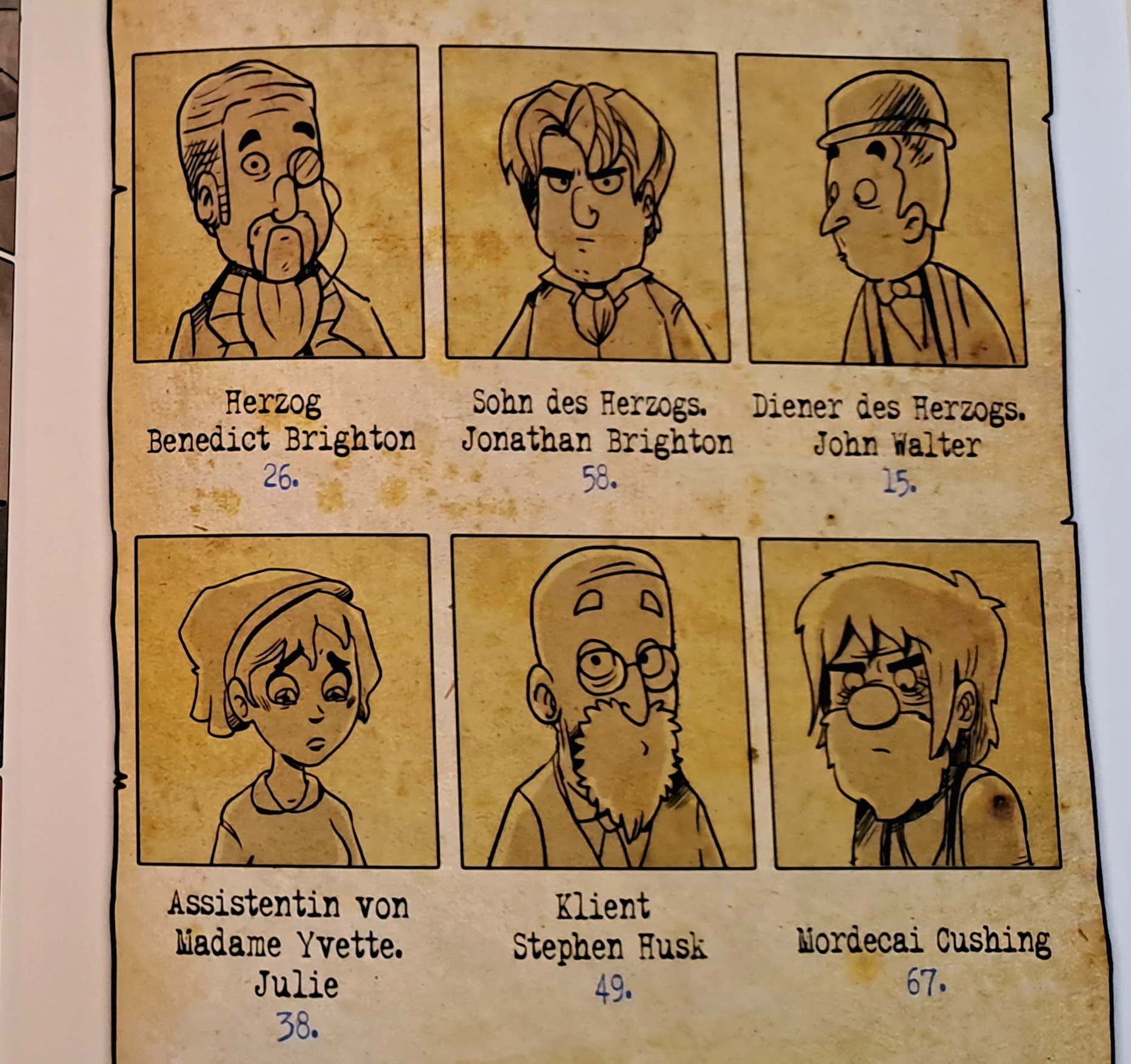 Die Täterauswahl.