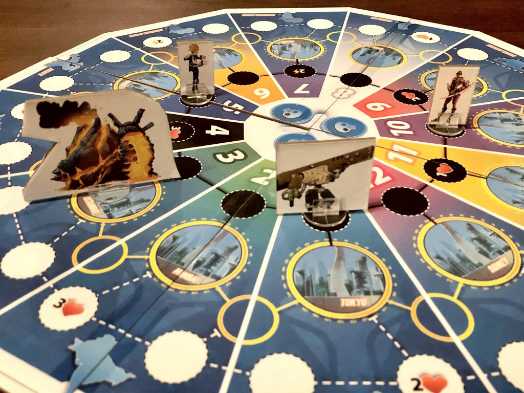 Hier siehst du einen Beispielaufbau auf dem Spielplan
