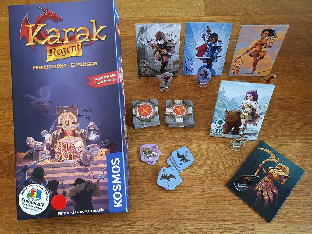 Spielkarton und Inhalt