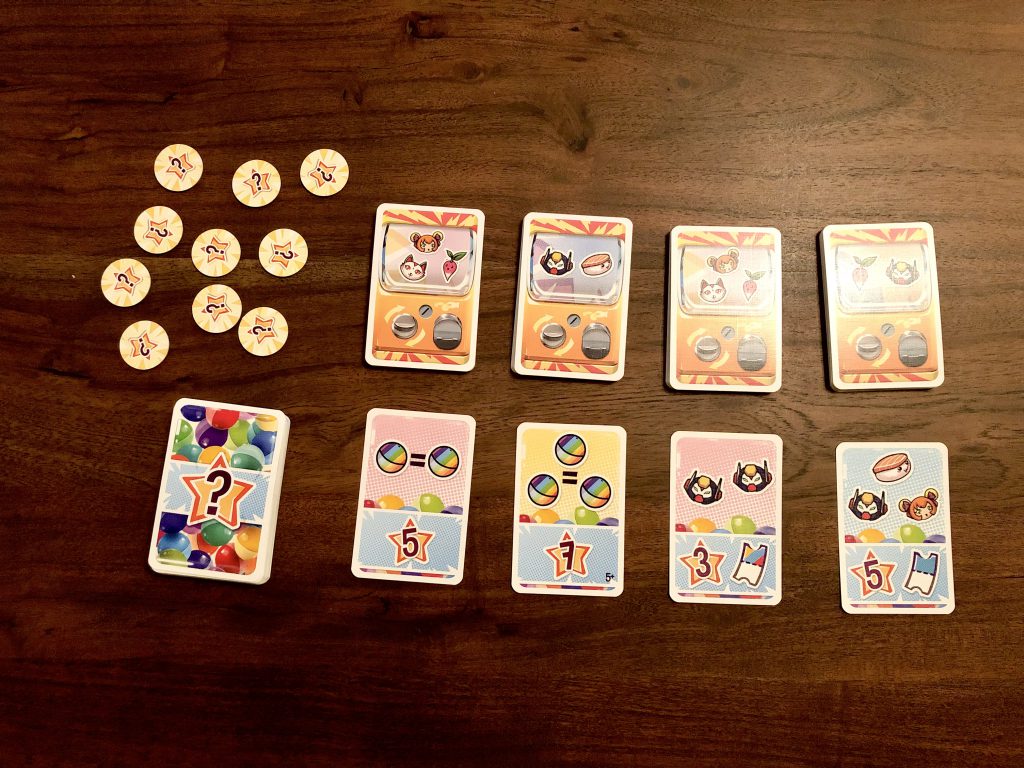 Das Bild zeigt einen Beispielhaften Spielaufbau