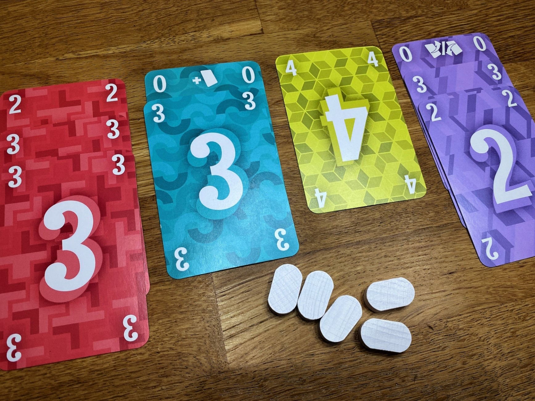 Die Karten liegen zur Wertung bereit. 